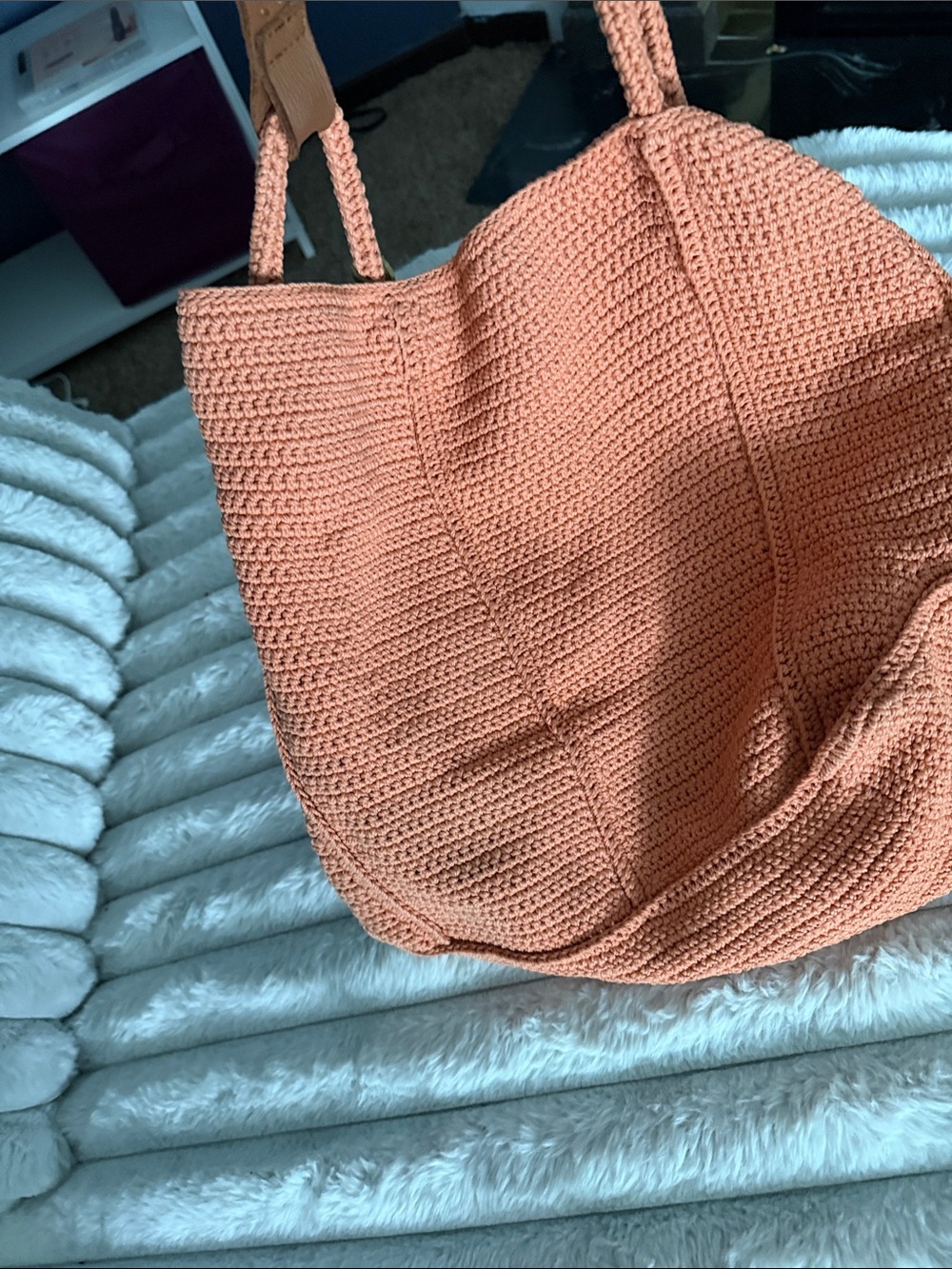 The Sak Crocheted Tote in Terracotta - Picture 4 of 6